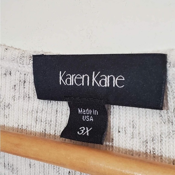 Karen Kane Side Pick Up Top in Heather - Picture 3 of 7